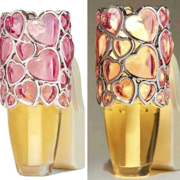 Bath & Body Works Pink Gem Hearts Nightlight Wallflowers Fragrance Plug … - Picture 1 of 4